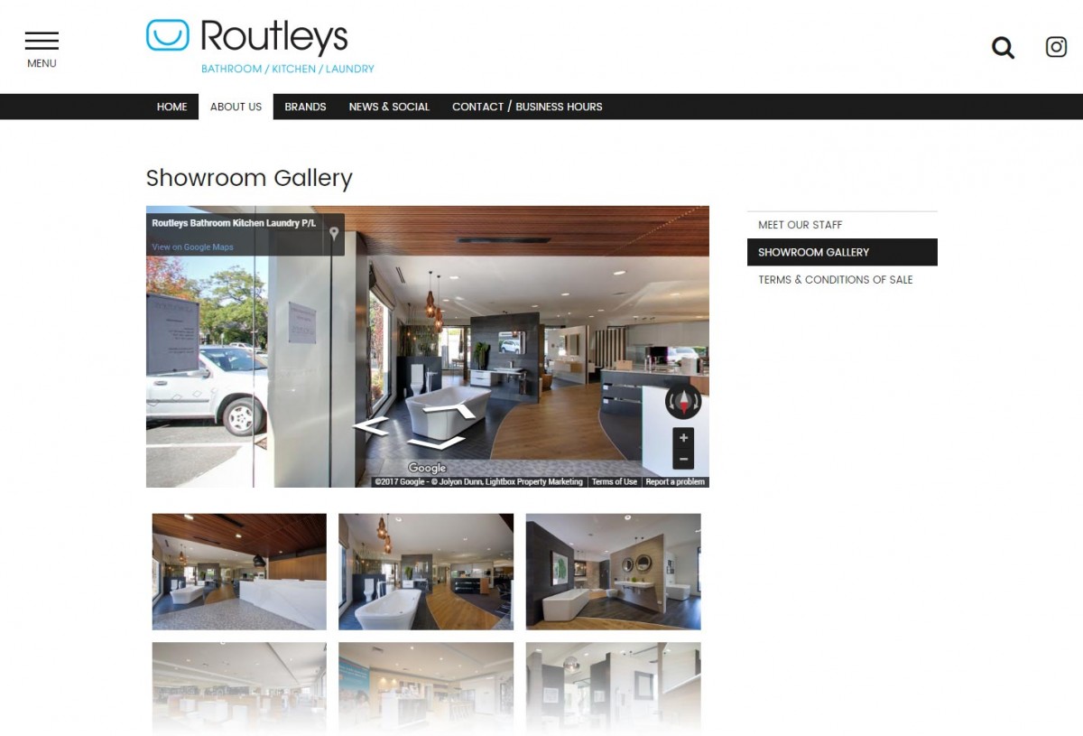 Gallery with embedded indoor google map!